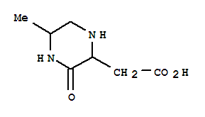2-Piperazineaceticacid,5-methyl-3-oxo-(9ci)Structure,405214-35-9Structure 2-Piperazineaceticacid,5-methyl-3-oxo-(9ci) Structure,405214-35-9Structure
