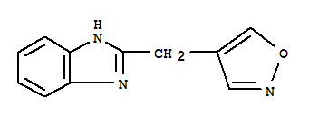 1H-benzimidazole,2-(4-isoxazolylmethyl)-(9ci)Structure,40609-30-1Structure 1H-benzimidazole,2-(4-isoxazolylmethyl)-(9ci) Structure,40609-30-1Structure