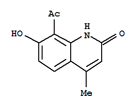 (9ci)-8-乙?；?7-羥基-4-甲基-2(1H)-喹啉酮結構式_406699-89-6結構式