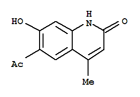 (9ci)-6-乙?；?7-羥基-4-甲基-2(1H)-喹啉酮結(jié)構(gòu)式_406699-90-9結(jié)構(gòu)式