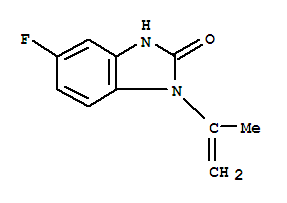 (9ci)-5-氟-1,3-二氫-1-(1-甲基乙烯)-2H-苯并咪唑-2-酮結(jié)構式_406945-10-6結(jié)構式