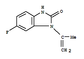 (9ci)-6-氟-1,3-二氫-1-(1-甲基乙烯)-2H-苯并咪唑-2-酮結(jié)構(gòu)式_406945-11-7結(jié)構(gòu)式