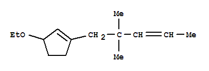 (9ci)-1-(2,2-二甲基-3-戊烯基)-3-乙氧基-環(huán)戊烯結(jié)構(gòu)式_412281-78-8結(jié)構(gòu)式