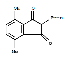 (9ci)-4-羥基-7-甲基-2-丙基-1H-茚-1,3(2H)-二酮結(jié)構(gòu)式_412284-30-1結(jié)構(gòu)式