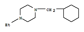 Piperazine, 1-(cyclohexylmethyl)-4-ethyl-(9ci)Structure,415924-99-1Structure Piperazine, 1-(cyclohexylmethyl)-4-ethyl-(9ci) Structure,415924-99-1Structure