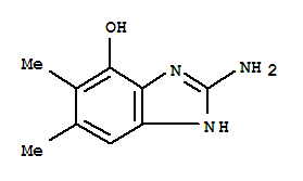 (9ci)-2-氨基-5,6-二甲基-1H-苯并咪唑-4-醇結(jié)構(gòu)式_419564-13-9結(jié)構(gòu)式