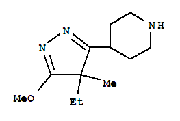 Piperidine, 4-(4-ethyl-5-methoxy-4-methyl-4h-pyrazol-3-yl)-(9ci)Structure,419571-86-1Structure Piperidine, 4-(4-ethyl-5-methoxy-4-methyl-4h-pyrazol-3-yl)-(9ci) Structure,419571-86-1Structure