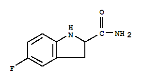 (9ci)-5-氟-2,3-二氫-1H-吲哚-2-羧酰胺結(jié)構(gòu)式_422572-51-8結(jié)構(gòu)式