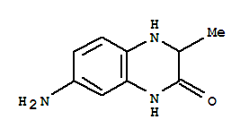 (7ci,8ci)-7-氨基-3,4-二氫-3-甲基-2(1H)-喹噁啉酮結(jié)構(gòu)式_4244-34-2結(jié)構(gòu)式