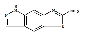 1H-吡唑并[3,4-f]苯并噻唑-6-胺(9ci)結(jié)構(gòu)式_42783-08-4結(jié)構(gòu)式