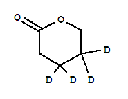 O-戊內(nèi)酯-D4結(jié)構(gòu)式_42932-61-6結(jié)構(gòu)式