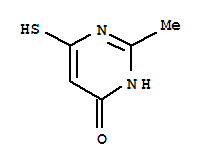 4(1H)-pyrimidinone, 6-mercapto-2-methyl-(9ci)Structure,42956-80-9Structure 4(1H)-pyrimidinone, 6-mercapto-2-methyl-(9ci) Structure,42956-80-9Structure