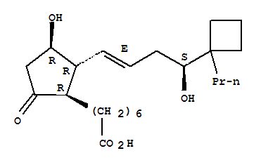 (11Alpha,13e,16s)-11,16-dihydroxy-9-oxo-17-propyl-17,20-cycloprost-13-en-1-oic acidStructure,433219-55-7Structure (11Alpha,13e,16s)-11,16-dihydroxy-9-oxo-17-propyl-17,20-cycloprost-13-en-1-oic acid Structure,433219-55-7Structure