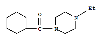 Piperazine, 1-(cyclohexylcarbonyl)-4-ethyl-(9ci)Structure,433238-47-2Structure Piperazine, 1-(cyclohexylcarbonyl)-4-ethyl-(9ci) Structure,433238-47-2Structure