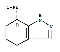 (7r)-(9ci)-4,5,6,7-四氫-7-(1-甲基乙基)-1H-吲唑結(jié)構(gòu)式_437650-77-6結(jié)構(gòu)式