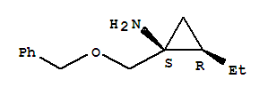 (1r,2s)-rel-(9ci)-2-乙基-1-[(苯基甲氧基)甲基]-環(huán)丙胺結構式_437985-55-2結構式