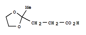 2-Methyl-1,3-dioxolane-2-propanoic acidStructure,4388-57-2Structure 2-Methyl-1,3-dioxolane-2-propanoic acid Structure,4388-57-2Structure