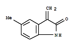 (9ci)-1,3-二氫-5-甲基-3-亞甲基-2H-吲哚-2-酮結(jié)構(gòu)式_442883-72-9結(jié)構(gòu)式