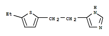 (9ci)-4-[2-(5-乙基-2-噻吩)乙基]-1H-咪唑結(jié)構(gòu)式_443923-45-3結(jié)構(gòu)式