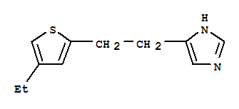 (9ci)-4-[2-(4-乙基-2-噻吩)乙基]-1H-咪唑結(jié)構(gòu)式_443923-47-5結(jié)構(gòu)式