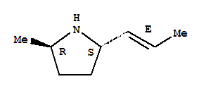 Pyrrolidine, 2-methyl-5-(1e)-1-propenyl-, (2r,5s)-rel- (9ci)Structure,445398-96-9Structure Pyrrolidine, 2-methyl-5-(1e)-1-propenyl-, (2r,5s)-rel- (9ci) Structure,445398-96-9Structure