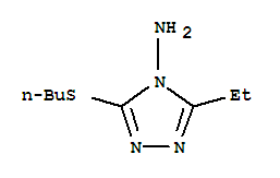 4H-1,2,4-triazol-4-amine,3-(butylthio)-5-ethyl-(9ci)Structure,449745-92-0Structure 4H-1,2,4-triazol-4-amine,3-(butylthio)-5-ethyl-(9ci) Structure,449745-92-0Structure