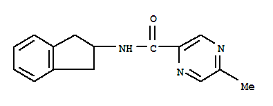 Pyrazinecarboxamide, n-(2,3-dihydro-1h-inden-2-yl)-5-methyl-(9ci)Structure,450350-42-2Structure Pyrazinecarboxamide, n-(2,3-dihydro-1h-inden-2-yl)-5-methyl-(9ci) Structure,450350-42-2Structure