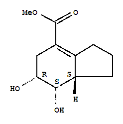 1H-indene-4-carboxylic acid, 2,3,5,6,7,7a-hexahydro-6,7-dihydroxy-, methyl ester, (6r,7s,7as)-rel- (9ci) Structure,452976-61-3Structure