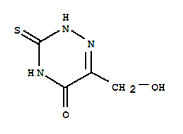 1,2,4-Triazin-5(2h)-one, 3,4-dihydro-6-(hydroxymethyl)-3-thioxo-(9ci)Structure,4555-77-5Structure 1,2,4-Triazin-5(2h)-one, 3,4-dihydro-6-(hydroxymethyl)-3-thioxo-(9ci) Structure,4555-77-5Structure