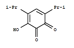 (9ci)-3-羥基-4,6-雙(1-甲基乙基)-3,5-環(huán)己二烯-1,2-二酮結構式_46401-41-6結構式