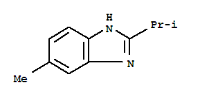 (9ci)-5-甲基-2-(1-甲基乙基)-1H-苯并咪唑結(jié)構(gòu)式_4887-90-5結(jié)構(gòu)式