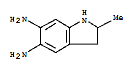 1H-indole-5,6-diamine, 2,3-dihydro-2-methyl-Structure,49572-41-0Structure 1H-indole-5,6-diamine, 2,3-dihydro-2-methyl- Structure,49572-41-0Structure