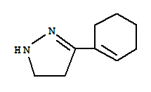 3-(1-環(huán)己烯-1-基)-4,5-二氫-1H-吡唑結(jié)構(gòu)式_49636-37-5結(jié)構(gòu)式