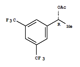 (R)-o-乙?；?1-[3,5-雙(三氟甲基)苯基]乙醇結(jié)構(gòu)式_534613-13-3結(jié)構(gòu)式