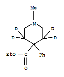 哌替啶-D4結(jié)構(gòu)式_53484-73-4結(jié)構(gòu)式
