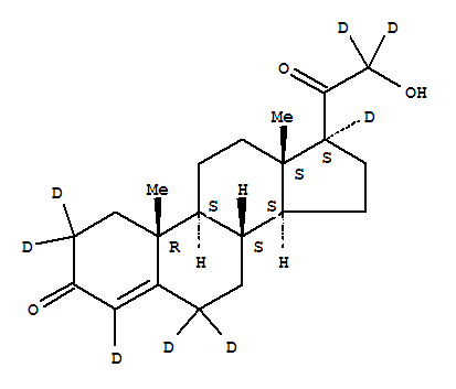 去氧皮質酮-D8結構式_55487-63-3結構式