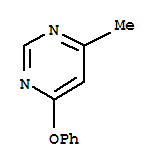 Pyrimidine, 4-methyl-6-phenoxy-Structure,55849-46-2Structure Pyrimidine, 4-methyl-6-phenoxy- Structure,55849-46-2Structure