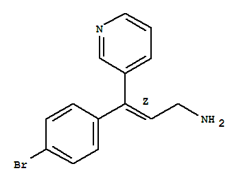 3-(4-Bromophenyl)-3-(3-pyridyl)allylamineStructure,60324-67-6Structure 3-(4-Bromophenyl)-3-(3-pyridyl)allylamine Structure,60324-67-6Structure