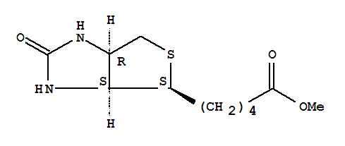 5-((3ar,4r,6as)-2-氧代六氫-1H-噻吩并[3,4-d]咪唑-4-基)戊酸甲酯結(jié)構(gòu)式_60562-11-0結(jié)構(gòu)式
