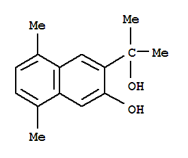 3-(1-Methyl-1-hydroxyethyl)-5,8-dimethylnaphthalene-2-olStructure,61263-73-8Structure 3-(1-Methyl-1-hydroxyethyl)-5,8-dimethylnaphthalene-2-ol Structure,61263-73-8Structure