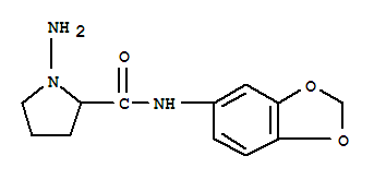 (9ci)-1-氨基-n-1,3-苯并二氧雜環(huán)戊烯-5-基-2-吡咯烷羧酰胺結(jié)構(gòu)式_638207-57-5結(jié)構(gòu)式