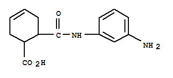 (9ci)-6-[[(3-氨基苯基)氨基]羰基]-3-環(huán)己烯-1-羧酸結(jié)構(gòu)式_639461-53-3結(jié)構(gòu)式