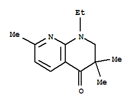 1,8-Naphthyridin-4(1h)-one,1-ethyl-2,3-dihydro-3,3,7-trimethyl-(9ci)Structure,640730-87-6Structure 1,8-Naphthyridin-4(1h)-one,1-ethyl-2,3-dihydro-3,3,7-trimethyl-(9ci) Structure,640730-87-6Structure