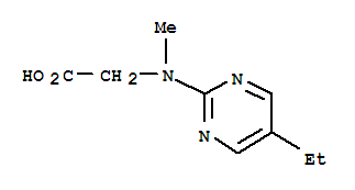 Glycine,n-(5-ethyl-2-pyrimidinyl)-n-methyl-(9ci)Structure,64171-60-4Structure Glycine,n-(5-ethyl-2-pyrimidinyl)-n-methyl-(9ci) Structure,64171-60-4Structure
