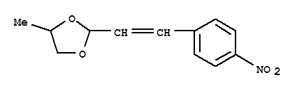 1,3-Dioxolane,4-methyl-2-2-(4-nitrophenyl)ethenyl-Structure,64181-20-0Structure 1,3-Dioxolane,4-methyl-2-2-(4-nitrophenyl)ethenyl- Structure,64181-20-0Structure