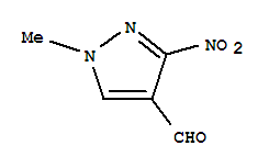 (9ci)-1-甲基-3-硝基-1H-吡唑-4-羧醛結構式_64182-15-6結構式