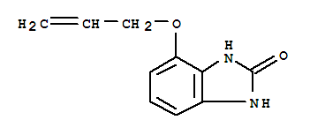 (9CI)-1,3-二氫-4-(2-丙烯基氧基)-2H-苯并咪唑-2-酮結(jié)構(gòu)式_64208-36-2結(jié)構(gòu)式