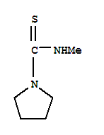 (9ci)-n-甲基-1-吡咯烷硫代甲酰胺結(jié)構(gòu)式_64480-14-4結(jié)構(gòu)式