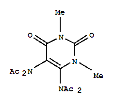 (9ci)-N,N-(1,2,3,6-四氫-1,3-二甲基-2,6-二氧代-4,5-嘧啶二基)雙[n-乙?；?乙酰胺結(jié)構(gòu)式_64589-40-8結(jié)構(gòu)式