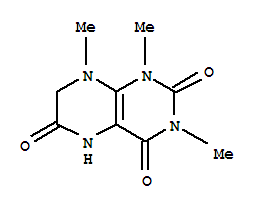 2,4,6(3H)-pteridinetrione, 1,5,7,8-tetrahydro-1,3,8-trimethyl-Structure,64724-37-4Structure 2,4,6(3H)-pteridinetrione, 1,5,7,8-tetrahydro-1,3,8-trimethyl- Structure,64724-37-4Structure